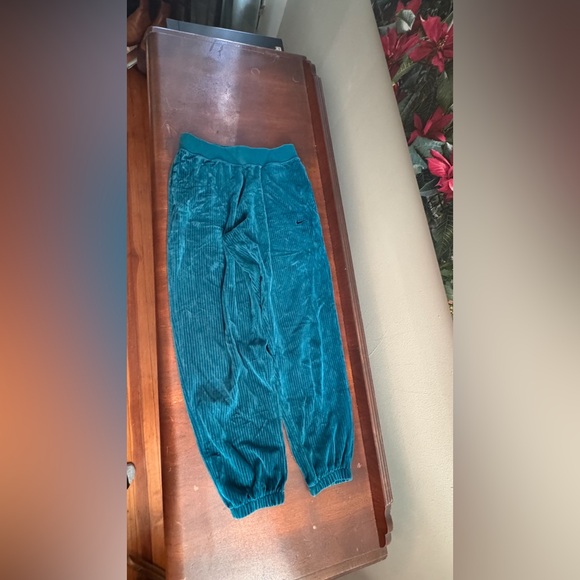 Nike Velour Cord Track Set (matching set: hoodie & joggers)- teal- Small - Picture 11 of 11